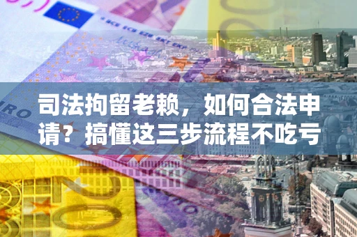 武汉司法拘留老赖，如何合法申请？搞懂这三步流程不吃亏！