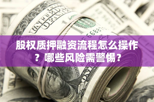 武汉股权质押融资流程怎么操作？哪些风险需警惕？