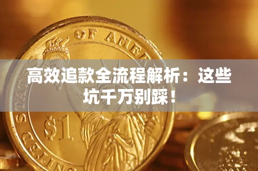 武汉高效追款全流程解析：这些坑千万别踩！