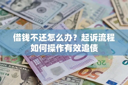 武汉借钱不还怎么办？起诉流程如何操作有效追债