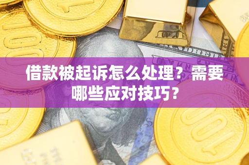 武汉借款被起诉怎么处理？需要哪些应对技巧？