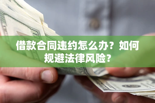 武汉借款合同违约怎么办？如何规避法律风险？